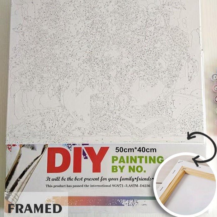 ArtVibe™ DIY Painting By Numbers - Butterflies (16"x20" / 40x50cm) - ArtVibe Paint by Numbers