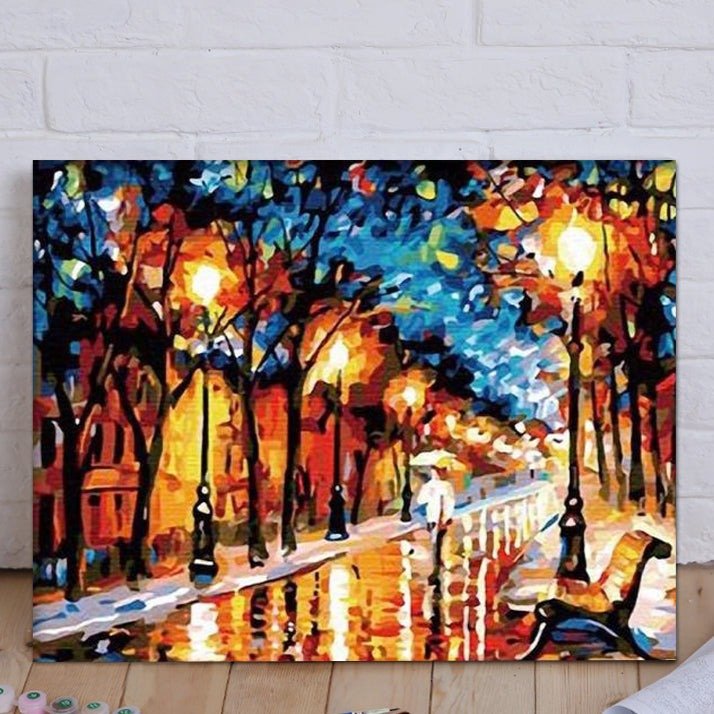 ArtVibe™ DIY Painting By Numbers - City Street (16x20 / 40x50cm)