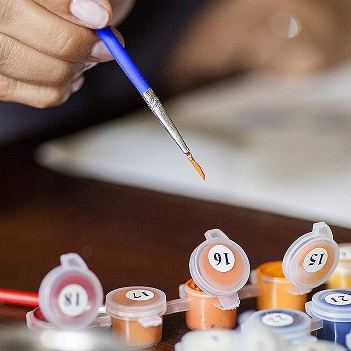 ArtVibe™ DIY Painting By Numbers - Horse in flowers (16x20" / 40x50cm) - ArtVibe Paint by Numbers