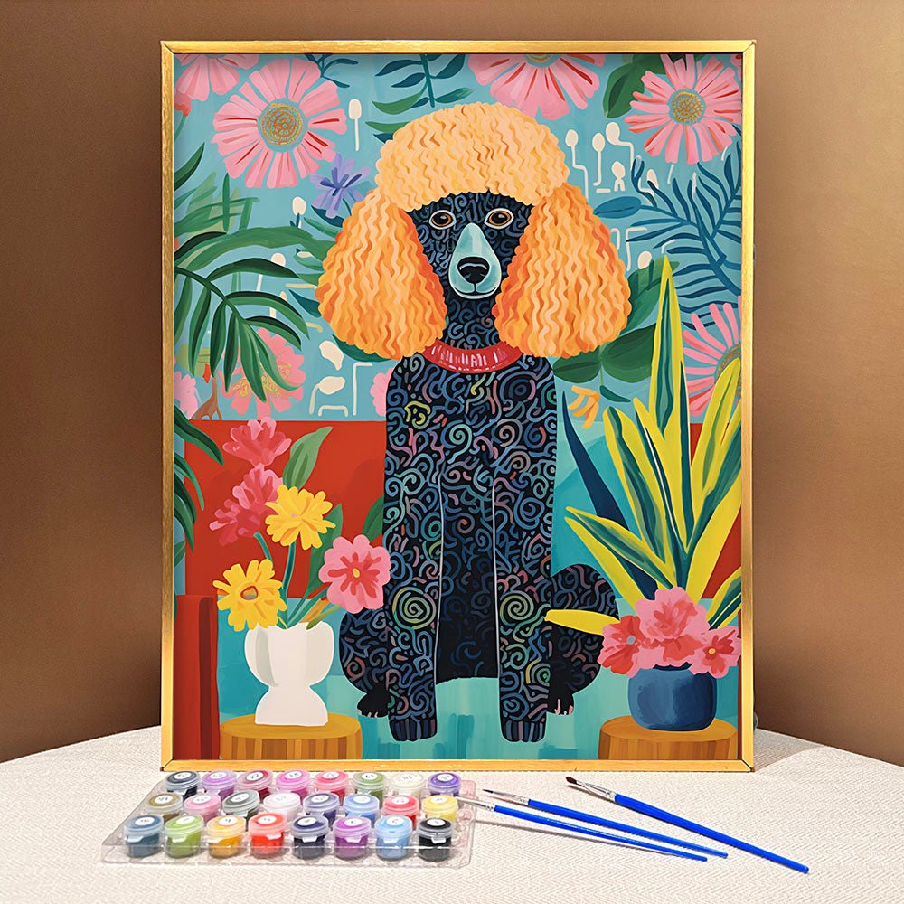 Colorful Poodle' Paint by Numbers Kit  Radiant Dog Artistry – ArtVibe Paint  by Numbers
