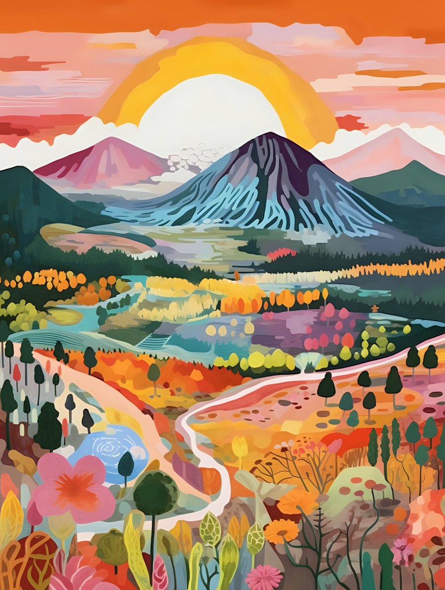 Colorful Mountains Series  Paint by Numbers Kit – ArtVibe Paint
