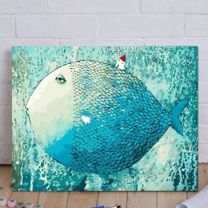Indulge in Tranquility w/ ArtVibe™ Paint By Numbers - Sleepy-Eyed Fish –  ArtVibe Paint by Numbers