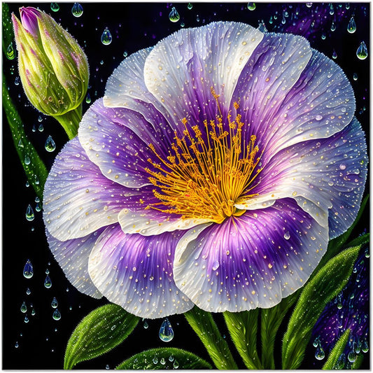 ArtVibe™ Dewy Lisianthus Collection (EXCLUSIVE) - Dewy Blooms (16"x16"/40x40cm) - ArtVibe Paint by Numbers