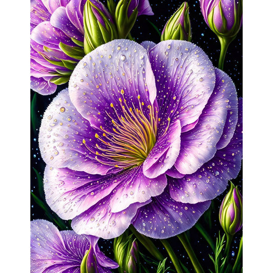 ArtVibe™ Dewy Lisianthus Collection (EXCLUSIVE) - Ephemeral (16"x20"/40x50cm) - ArtVibe Paint by Numbers