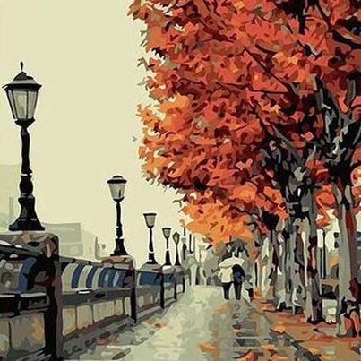 ArtVibe™ DIY Painting By Numbers - City Street (16x20 / 40x50cm) –  ArtVibe Paint by Numbers