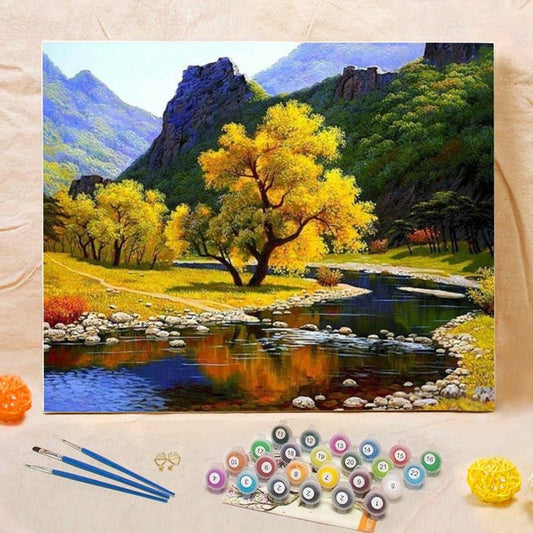 ArtVibe™ DIY Painting By Numbers - Beautiful Scenery (16"x20" / 40x50cm) - ArtVibe Paint by Numbers