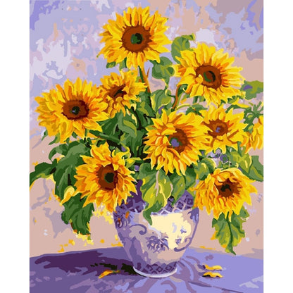 ArtVibe™ DIY Painting By Numbers - Beautiful Sunflower (16"x20" / 40x50cm) - ArtVibe Paint by Numbers