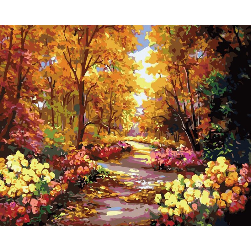 ArtVibe™ DIY Painting By Numbers - Beautiful Trail (16"x20" / 40x50cm) - ArtVibe Paint by Numbers