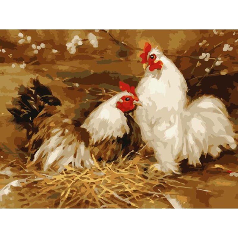ArtVibe™ DIY Painting By Numbers - Chicken(16"x20" / 40x50cm) - ArtVibe Paint by Numbers