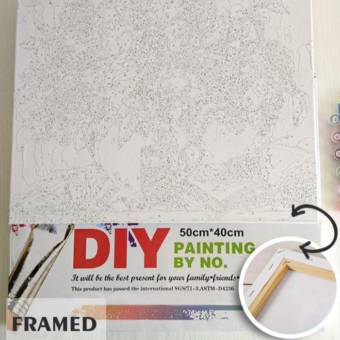 Customize DIY paint by numbers canvas with your own photo - MeTime Art