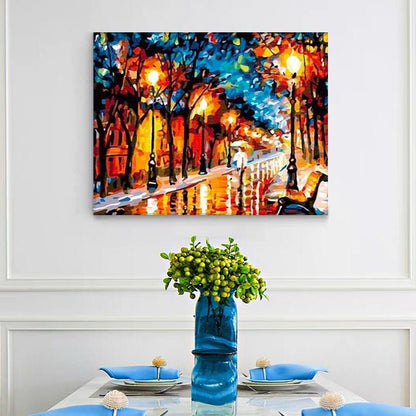 ArtVibe™ DIY Painting By Numbers - City Street (16"x20" / 40x50cm) - ArtVibe Paint by Numbers
