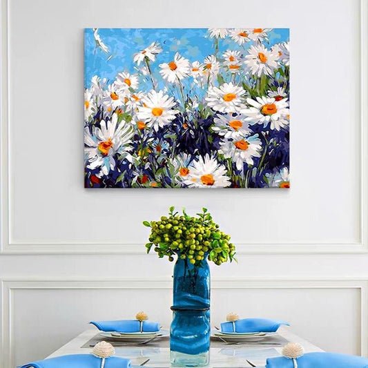 ArtVibe™ DIY Painting By Numbers - Daisies (16"x20" / 40x50cm) - ArtVibe Paint by Numbers