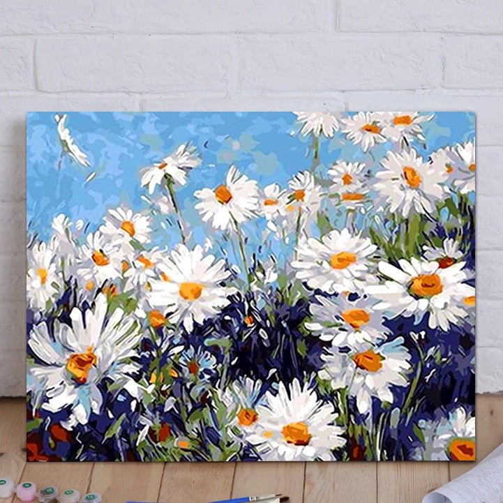 ArtVibe™ DIY Painting By Numbers - Daisies (16"x20" / 40x50cm) - ArtVibe Paint by Numbers