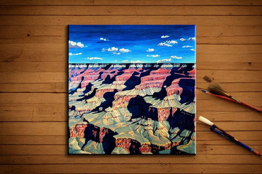 ArtVibe™ DIY Painting By Numbers - Grand Canyon Vista (20"x20" / 50x50cm) - ArtVibe Paint by Numbers