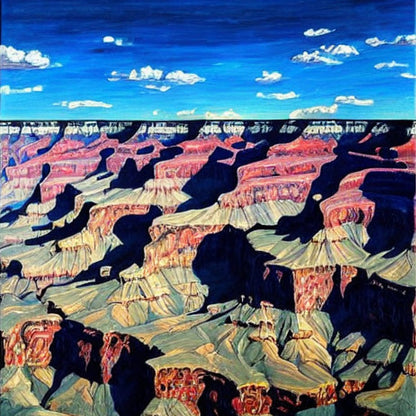 ArtVibe™ DIY Painting By Numbers - Grand Canyon Vista (20"x20" / 50x50cm) - ArtVibe Paint by Numbers