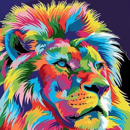 ArtVibe™ DIY Painting By Numbers - Lion (16"x20" / 40x50cm) - ArtVibe Paint by Numbers