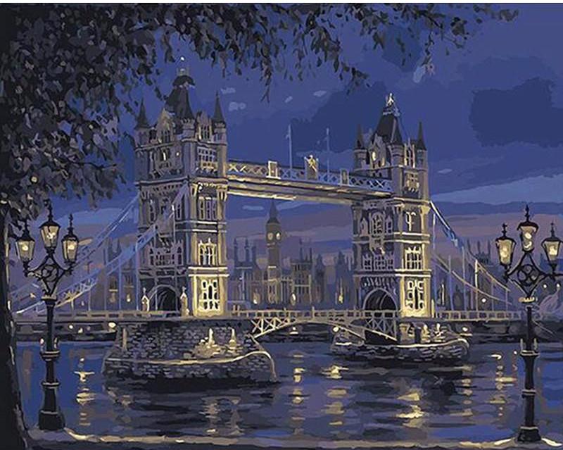 ArtVibe™ DIY Painting By Numbers - London Tower Bridge (16"x20" / 40x50cm) - ArtVibe Paint by Numbers
