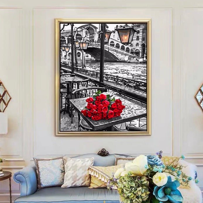 ArtVibe™ DIY Painting By Numbers - Red Roses (16"x20" / 40x50cm) - ArtVibe Paint by Numbers