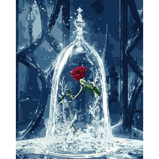 ArtVibe™ DIY Painting By Numbers - Rose In Bottle (16"x20" / 40x50cm) - ArtVibe Paint by Numbers