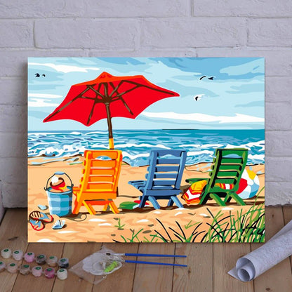 ArtVibe™ DIY Painting By Numbers - Vacation (16"x20" / 40x50cm) - ArtVibe Paint by Numbers