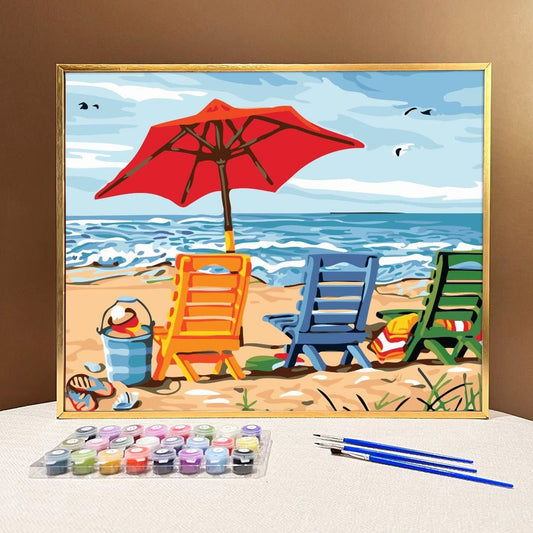 ArtVibe™ DIY Painting By Numbers - Vacation (16"x20" / 40x50cm) - ArtVibe Paint by Numbers