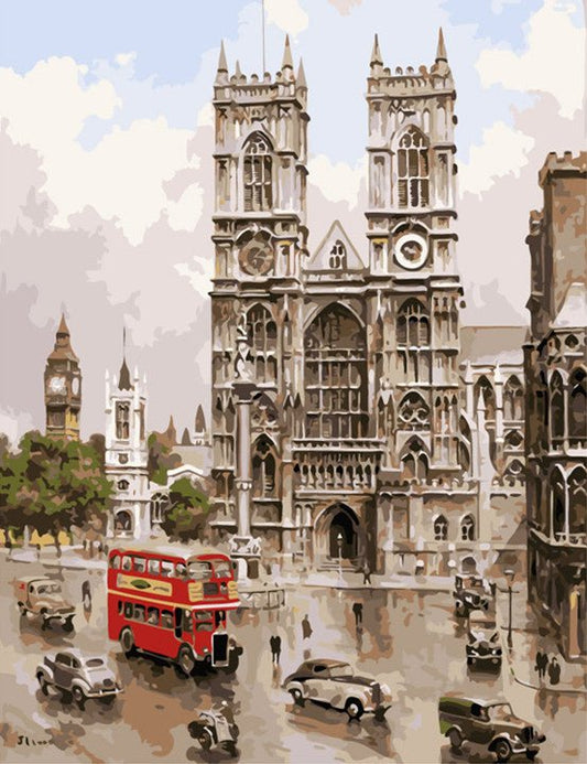 ArtVibe™ DIY Painting By Numbers - Westminister Abbey (16"x20" / 40x50cm) - ArtVibe Paint by Numbers