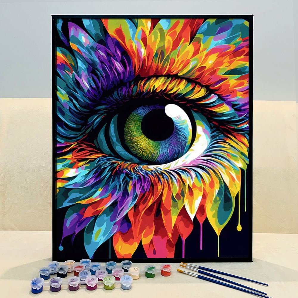 ArtVibe™ Mystical Eyes Collection (EXCLUSIVE) - Blooming Vision (16"x20") - ArtVibe Paint by Numbers