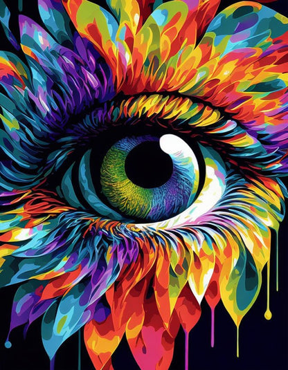 ArtVibe™ Mystical Eyes Collection (EXCLUSIVE) - Blooming Vision (16"x20") - ArtVibe Paint by Numbers