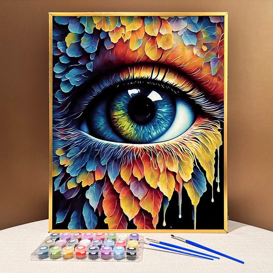 ArtVibe™ Mystical Eyes Collection (EXCLUSIVE) - Leafy Vision (16"x20") - ArtVibe Paint by Numbers