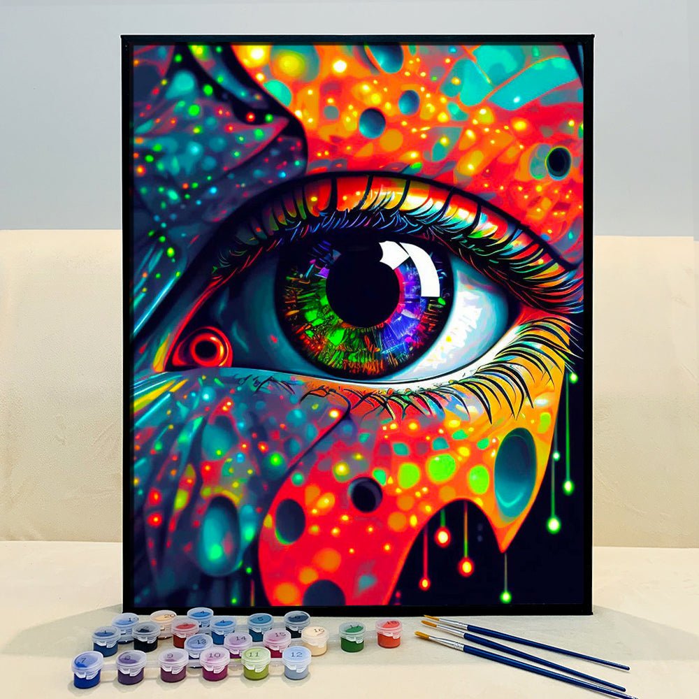 ArtVibe™ Mystical Eyes Collection (EXCLUSIVE) - Neon Mysticism (16"x20") - ArtVibe Paint by Numbers