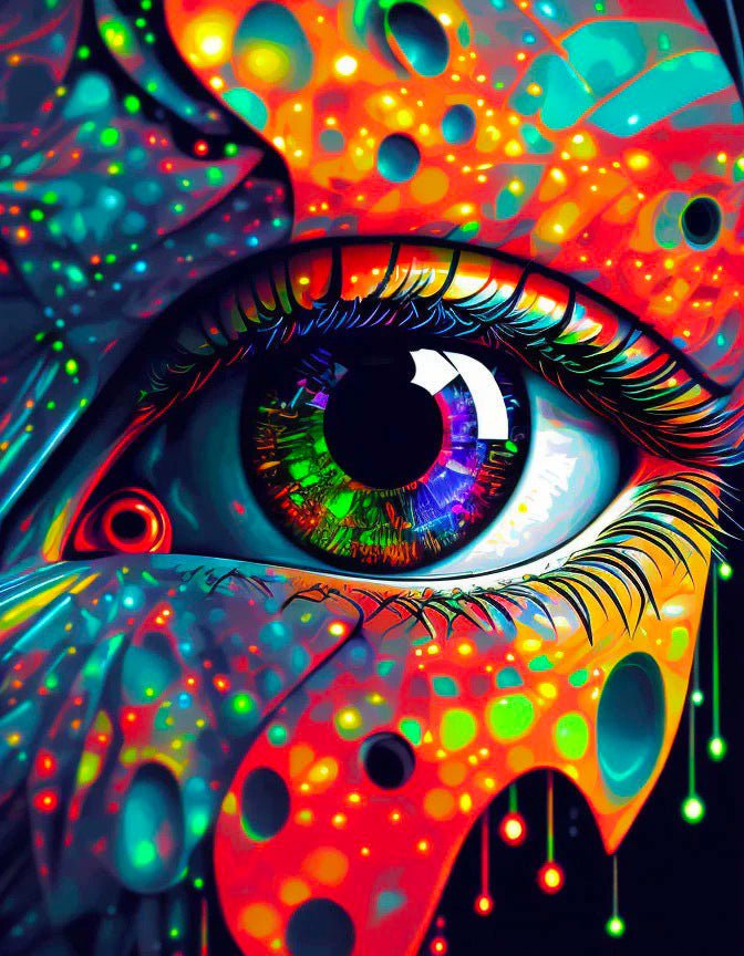 ArtVibe™ Mystical Eyes Collection (EXCLUSIVE) - Neon Mysticism (16"x20") - ArtVibe Paint by Numbers