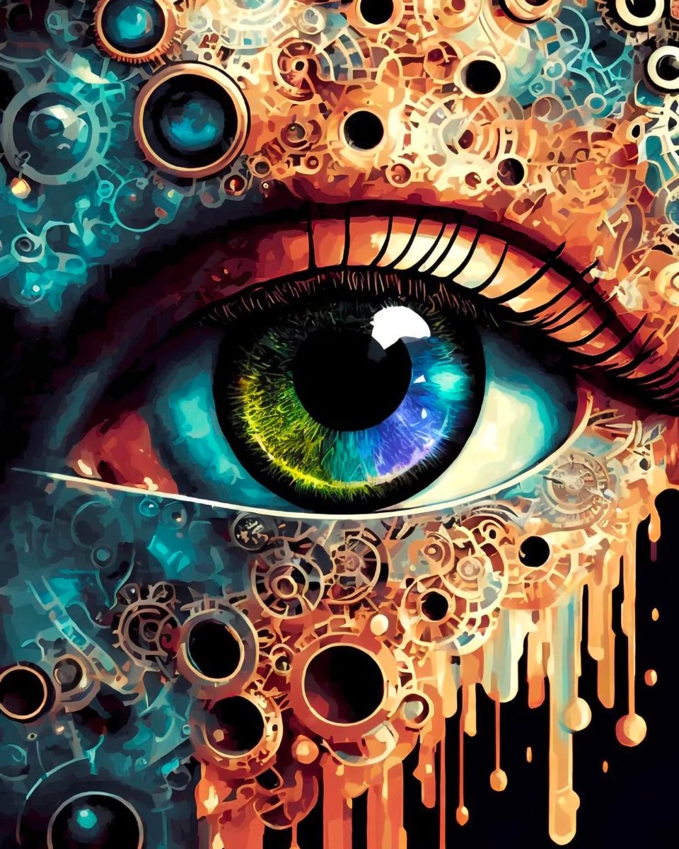 ArtVibe™ Mystical Eyes Collection (EXCLUSIVE) - Steampunk (16"x20") - ArtVibe Paint by Numbers