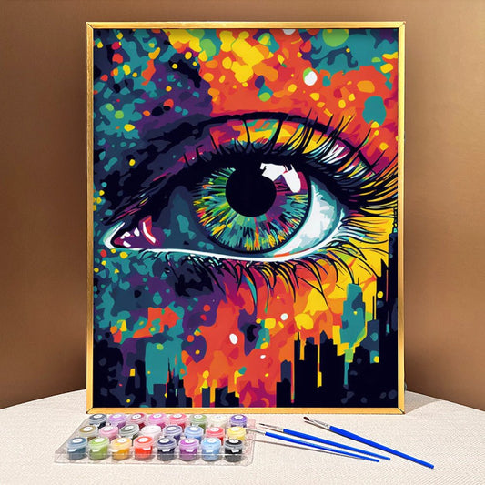 ArtVibe™ Mystical Eyes Collection (EXCLUSIVE) - Urban Gaze (16"x20") - ArtVibe Paint by Numbers