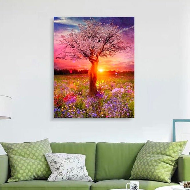 Bring the Beauty of Nature into Your Home with ArtVibe™ DIY Painting By Numbers - Goddess Tree (16x20" / 40x50cm), a Relaxing and Inspiring Art Experience - ArtVibe Paint by Numbers