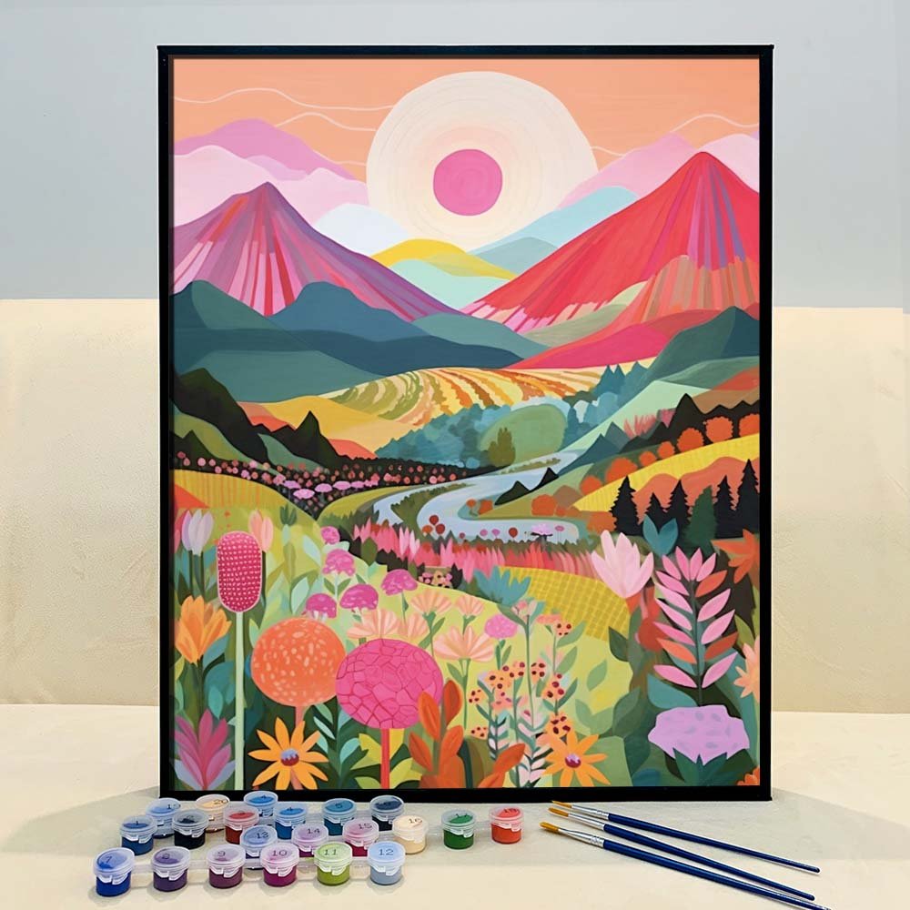 【New Year Sale】 Colorful Mountains Series by ColourMost™ #06 | Original  Paint by Numbers | Also ship to UK, CA, AU, and NZ