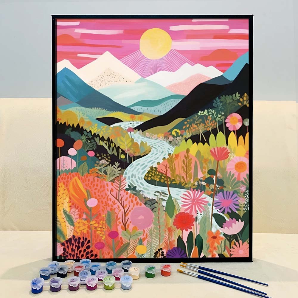 Colorful Mountains Series  Paint by Numbers Kit – ArtVibe Paint