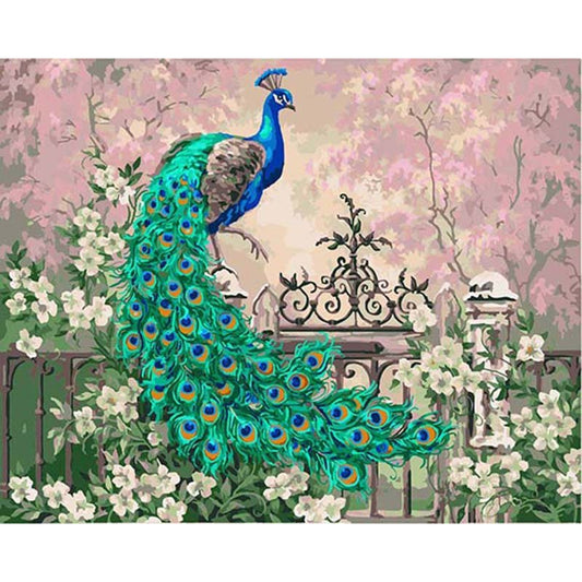 Embrace the Timeless Beauty of Art with ArtVibe™ DIY Painting By Numbers - Retro Peacock (16"x20" / 40x50cm), A Peaceful and Harmonious Masterpiece Experience. - ArtVibe Paint by Numbers