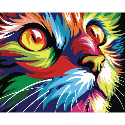 Unleash Vibrant Colors and Relaxation through Creativity with ArtVibe™ DIY Painting By Numbers - Cattique (16"x20" / 40x50cm) - ArtVibe Paint by Numbers
