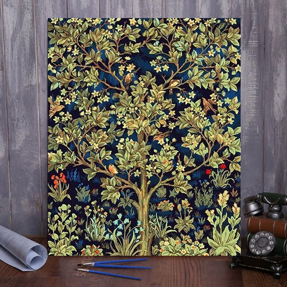 Unwind and De-stress with ArtVibe™ DIY Painting By Numbers - Tree of Life (16"x20"/40x50cm) - ArtVibe Paint by Numbers
